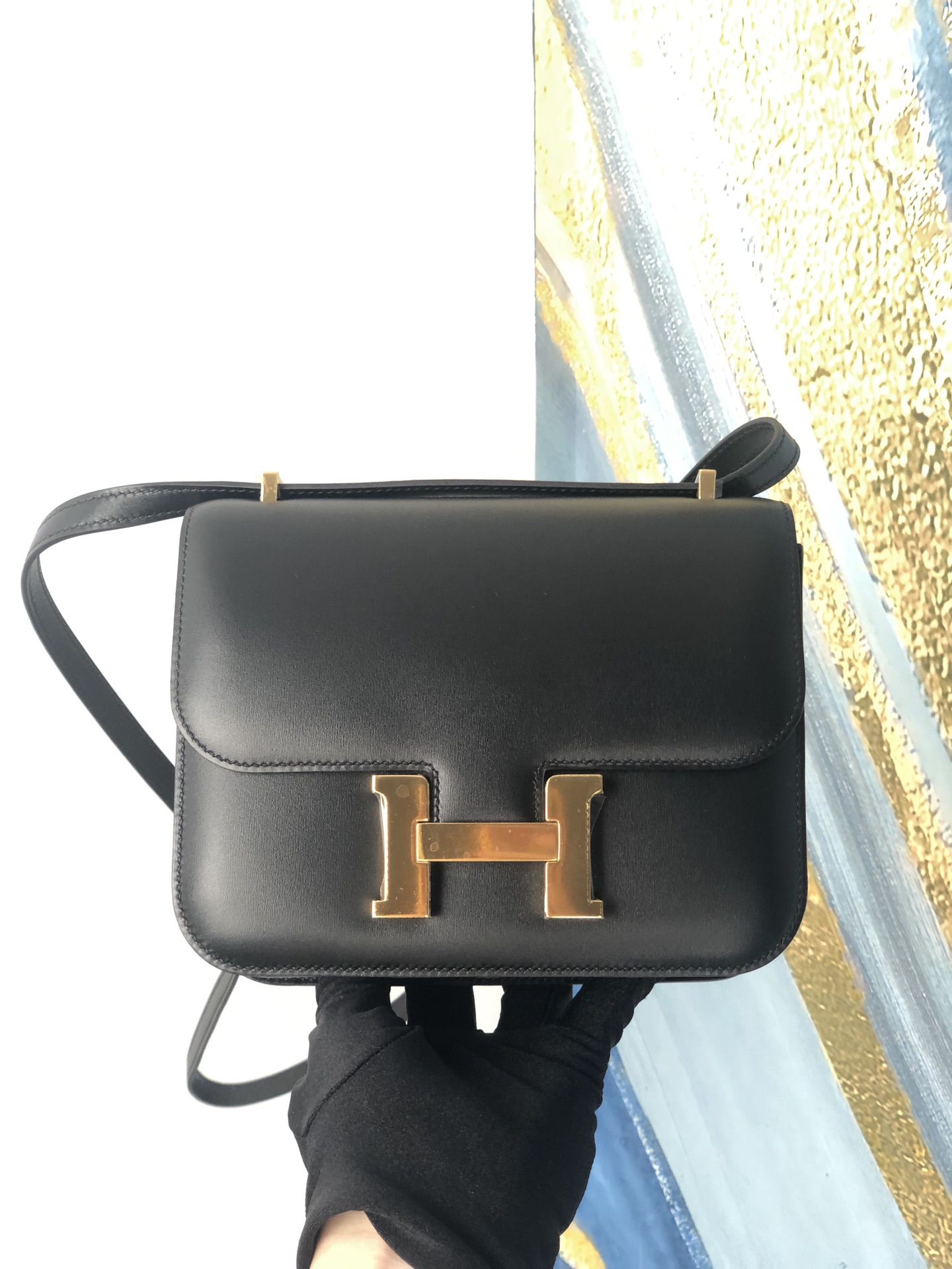 에르메스 콘스탄스18 블랙 금장